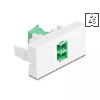 Adapter złączy DeLOCK 90875 LC Duplex zielony biały