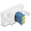 DeLOCK 90876 adapter złącza LC Duplex niebieski biały