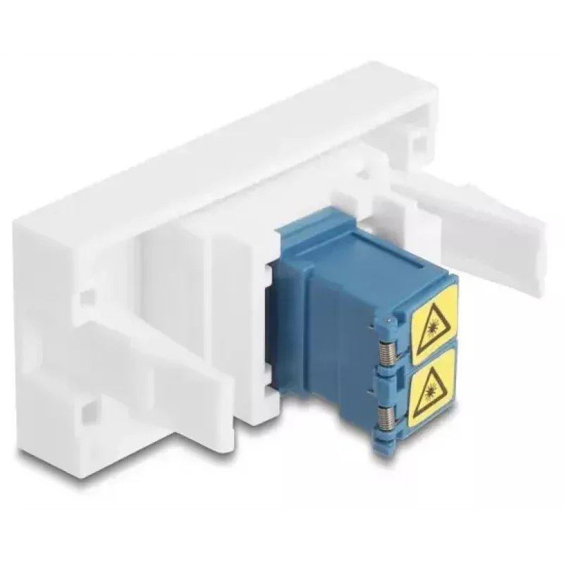 DeLOCK 90876 adapter złącza LC Duplex niebieski biały