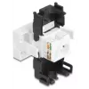 DeLOCK 90879 zmieniacz płci kabla RJ45 LSA 180° Czarny Biały