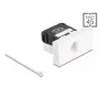 DeLOCK 90879 zmieniacz płci kabla RJ45 LSA 180° Czarny Biały