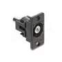 Moduł Keystone DELOCK 91112 — płaski RCA na RCA, czarny/biały