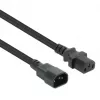 Przewód zasilający Manhattan, wtyk C14 męski na gniazdo C13 żeńskie (kabel kettle), Monitor do CPU, 5 m, 10 A, Czarny, Przewód, Dożywotnia gwarancja