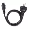 Manhattan Kabel zasilający, wtyczka europejska 2-pin (CEE 7/7 Schuko) do C5 żeńskiego (koniczynka/trijangular), 1m, 2.5A, Przewód, Dożywotnia gwarancja