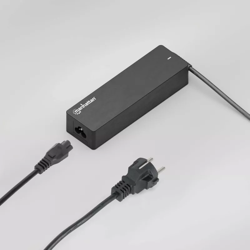 Manhattan Kabel zasilający, wtyczka europejska 2-pin (CEE 7/7 Schuko) do C5 żeńskiego (koniczynka/trijangular), 1m, 2.5A, Przewód, Dożywotnia gwarancja