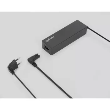 Kabel zasilający Manhattan (kątowy), wtyczka Euro 2-pin (CEE 7/16 Euro 8) do gniazda C7 żeńskiego (ósemka), 3 m, 2,3 A, czarny, przewód, dożywotnia gwarancja