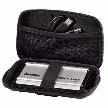 Hama 2.5 inch HDD Case „EVA”, Czarny EVA (Ethylene Vinyl Acetate)