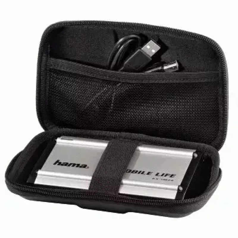 Hama 2.5 inch HDD Case „EVA”, Czarny EVA (Ethylene Vinyl Acetate)
