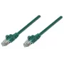 Kabel krosowy sieciowy Intellinet, Cat5e, 20m, zielony, CCA, U/UTP, PVC, RJ45, pozłacane styki, bez zaczepów, z osłoną, dożywotnia gwarancja