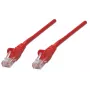 Intellinet Network kabel krosowy, Cat5e, 20m, czerwony, CCA, U/UTP, PVC, RJ45, Gold Plated Contacts, Snagless, Booted, Lifetime Warranty