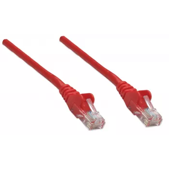 Intellinet Network kabel krosowy, Cat5e, 20m, czerwony, CCA, U/UTP, PVC, RJ45, Gold Plated Contacts, Snagless, Booted, Lifetime Warranty
