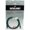 Intellinet Patchcord sieciowy, Kat. 5e, 15 m, zielony, CCA, U/UTP, PVC, RJ45, pozłacane styki, bezzaczepowa wtyczka, osłona wytopowa, dożywotnia gwarancja