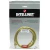Intellinet sieciowy kabel krosowy, Cat5e, 15m, żółty, CCA, U/UTP, PVC, RJ45, pozłacane styki, bezzaczepowa osłona wtyku, osłonięty, dożywotnia gwarancja