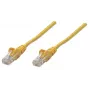 Intellinet Network kabel krosowy, Cat5e, 10m, Żółty, CCA, U/UTP, PVC, RJ45, Pozłacane Styki, Snagless, Odgiętka, Dożywotnia Gwarancja