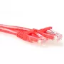Czerwony kabel krosowy ACT 3 metry U/UTP CAT6A z osłoną przeciwzahaczającą z wtykami RJ45