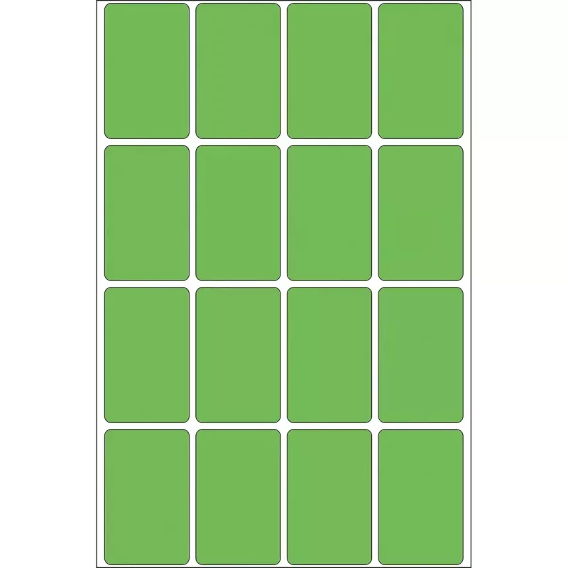 Uniwersalne etykiety HERMA 512 szt. 25x40 mm zielone papierowe matowe