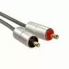 Hama 00080865 kabel audio 2 m 3,5 mm 2 x RCA srebrny