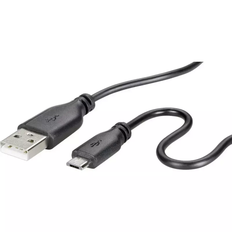 Kabel USB 2.0 Renkforce RF-4032111, USB A na Micro-USB B, 1 m, czarny