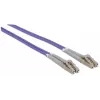 Intellinet Kabel światłowodowy krosowy, OM4, LC/LC, 5 m, fioletowy, duplex, wielomodowy, 50/125 µm, LSZH, światłowód, dożywotnia gwarancja