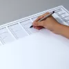 Podkładka na biurko Papier Sigel HO366 Czarny Szary Biały