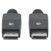 Kabel Manhattan DisplayPort 1.1, 4K@60Hz, 10m, męski na męski, z zatrzaskami, w pełni ekranowany, czarny, dożywotnia gwarancja