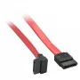 Kabel wewnętrzny Lindy SATA 0,2 m 7 pin na 90° 7 pin, 0,2 m, SATA III, SATA 7-pin, SATA 7-pin, żeński/żeński, czerwony