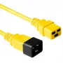ACT Powercord C19 - C20 żółty 0,6 m