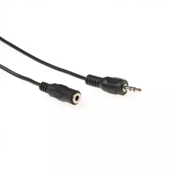 ACT kabel audio 3 m 1x wtyk jack 3,5 mm męski – 1x gniazdo jack stereo 3,5 mm żeńskie