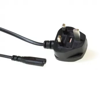 ACT Powercord UK plug - C7 czarny 1,8 m