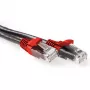 ACT Czarny kabel krosowy U/UTP CAT6A skrzyżowany ze złączami RJ45, 0,5 metra