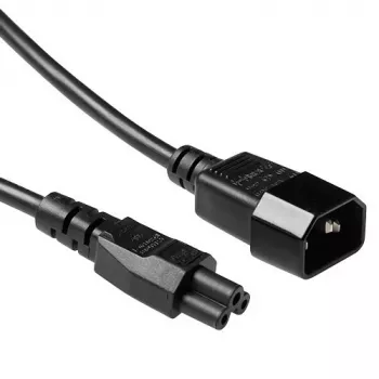 Kabel zasilający C14 - C5 czarny 0,5 m ACT Powercord AK5218