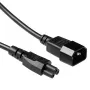 Kabel zasilający C14 - C5 czarny 0,5 m ACT Powercord AK5218