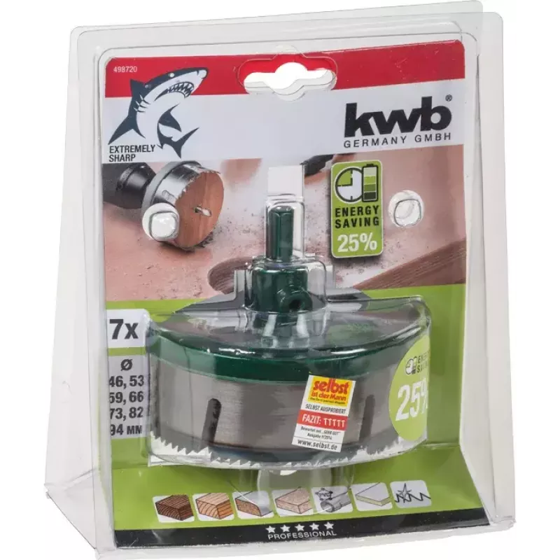 Zestaw otwornic KWB 498720 7 szt.
