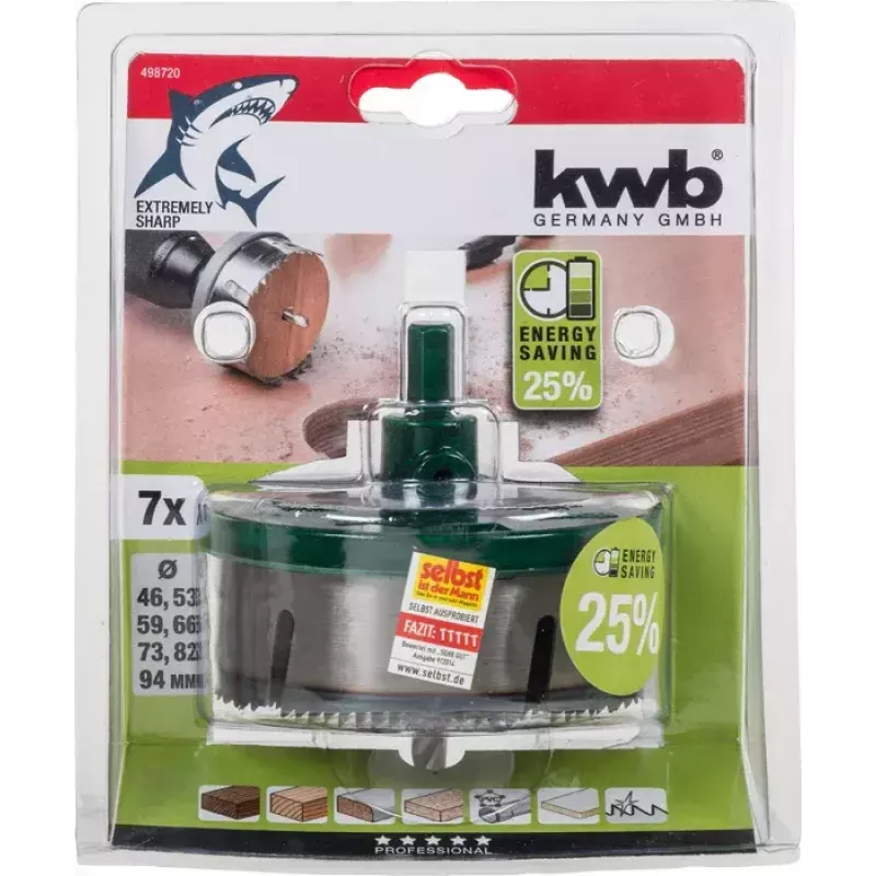 Zestaw otwornic KWB 498720 7 szt.