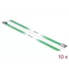 Opaski kablowe DeLOCK 18806 stalowe zielone 300mm 10 szt.