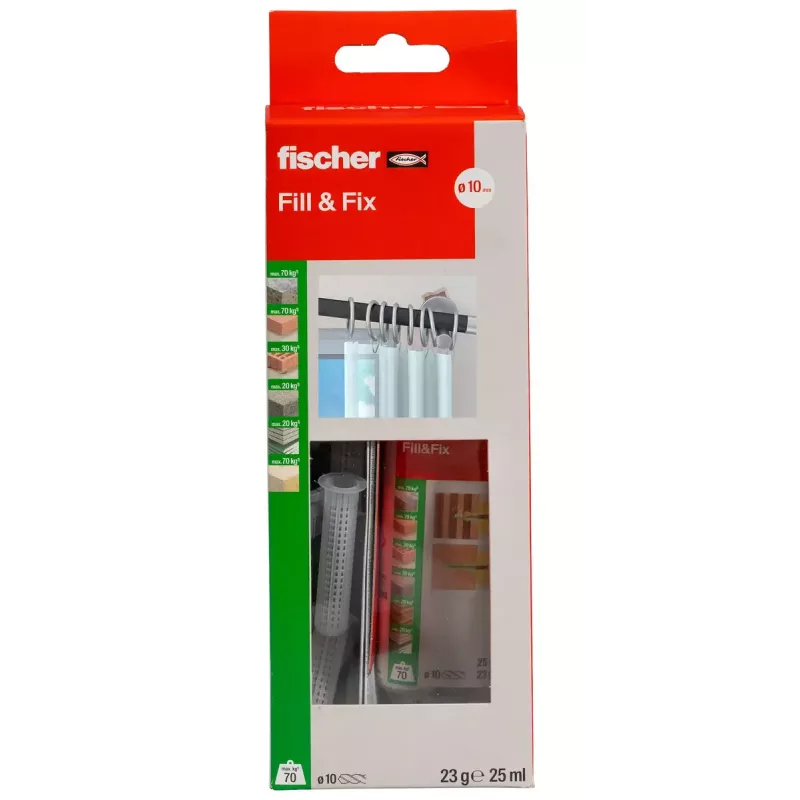 FISCHER kołek rozporowy 51097 — jednoczęściowy kołek ścienny do bezpiecznego mocowania