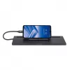 Manhattan Stacja dokująca USB-C/Hub z czytnikiem kart i MST, Porty (x9): Audio 3,5mm, DisplayPort, Ethernet, HDMI, USB-A (x3), USB-C i VGA, z zasilaniem (100W) do portu USB-C (Uwaga: wymaga ładowarki ściennej USB-C i kabla USB-C), Wszystkie porty mogą być używane jednocześnie