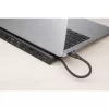 Manhattan Stacja dokująca USB-C/Hub z czytnikiem kart i MST, Porty (x9): Audio 3,5mm, DisplayPort, Ethernet, HDMI, USB-A (x3), USB-C i VGA, z zasilaniem (100W) do portu USB-C (Uwaga: wymaga ładowarki ściennej USB-C i kabla USB-C), Wszystkie porty mogą być używane jednocześnie