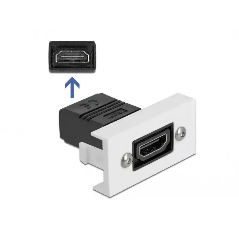 Moduł HDMI DeLOCK Easy 45 prosty 22,5 x 45 mm