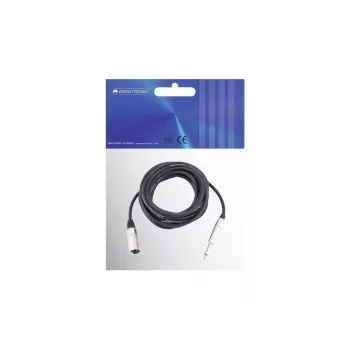 Kabel audio Omnitronic 3022519D 10 m XLR 3-pin 6,35 mm czarny