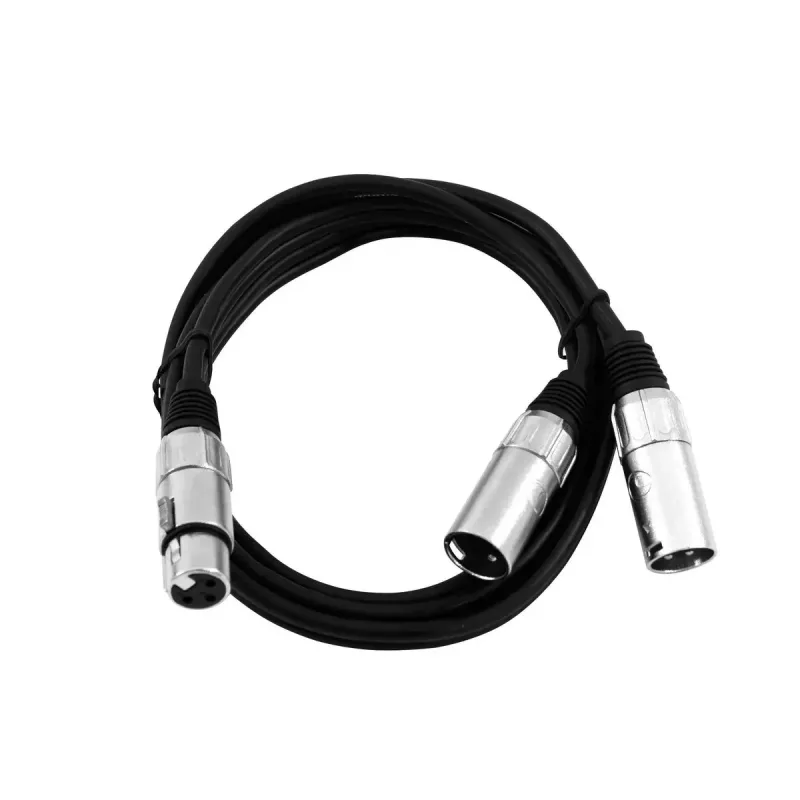 Kabel audio XLR (3-pin) 2 x XLR (3-pin) Czarny Omnitronic 30225204