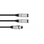Kabel audio XLR (3-pin) 2 x XLR (3-pin) Czarny Omnitronic 30225204