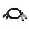 Kabel audio Omnitronic 3022522D 3 m 2 x XLR 2 x RCA Czarny