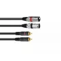 Kabel audio Omnitronic 3022522D 3 m 2 x XLR 2 x RCA Czarny