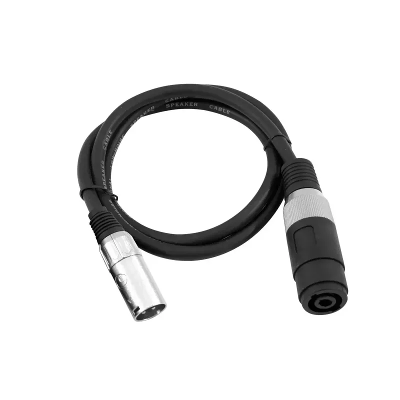 Kabel audio Omnitronic 30225590 Speakon XLR 1m czarny