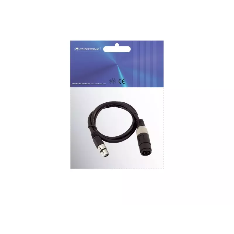 Kabel audio 1 m Omnitronic 30225600