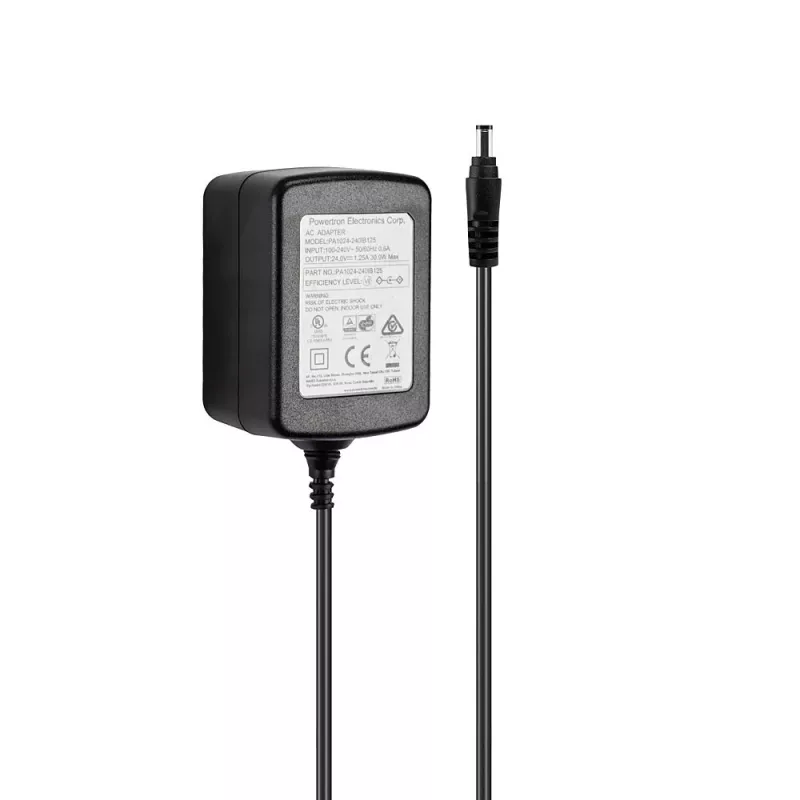 Lindy 24VDC 1.25A Wielokrajowy zasilacz, 5.5/2.1mm, Uniwersalny, Wewnętrzny, 100 - 240 V, 50/60 Hz, 30 W, 24 V