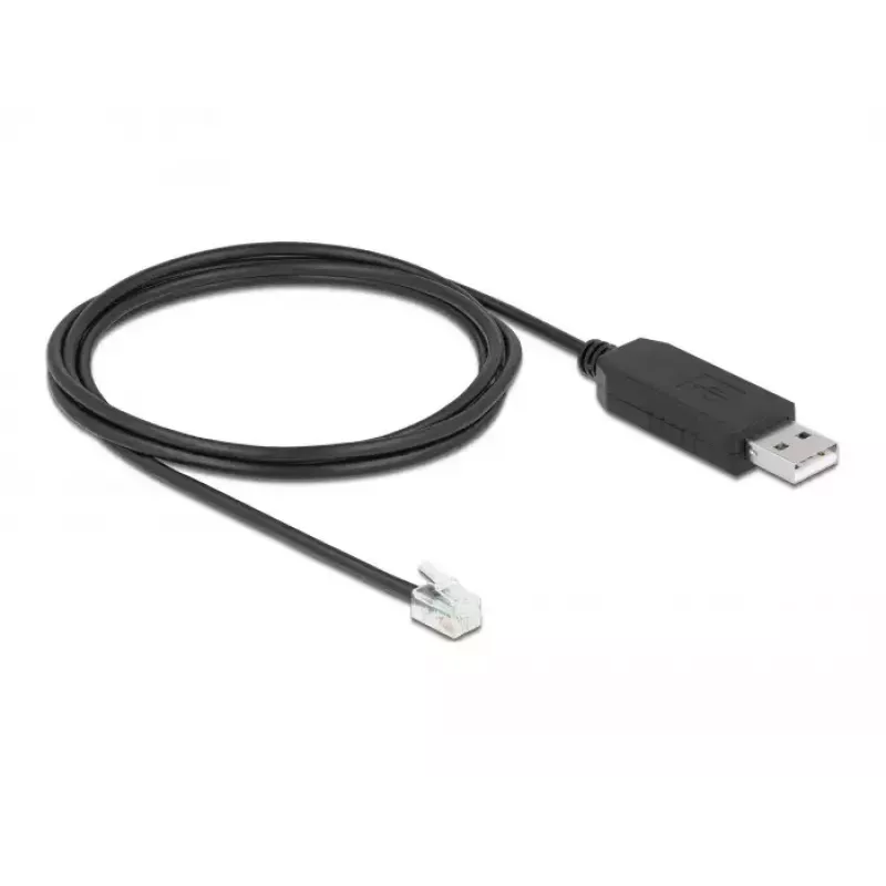 Kabel przejściówki DeLOCK 66738 USB na RS-232 RJ10 do Meade Autostar