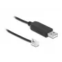 Kabel przejściówki DeLOCK 66738 USB na RS-232 RJ10 do Meade Autostar