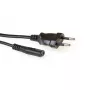 Kabel zasilający ACT AK5417 Czarny 1 m CEE7/16 wtyk C7